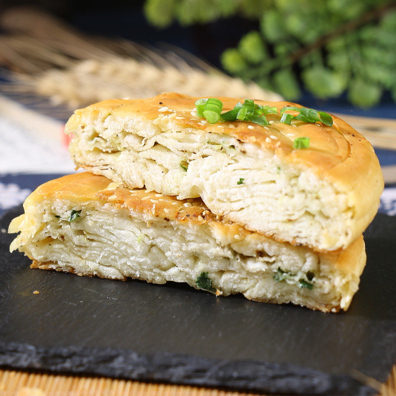 四川特色小吃葱香椒盐军屯锅盔120g20冷冻熟食传统中式糕点