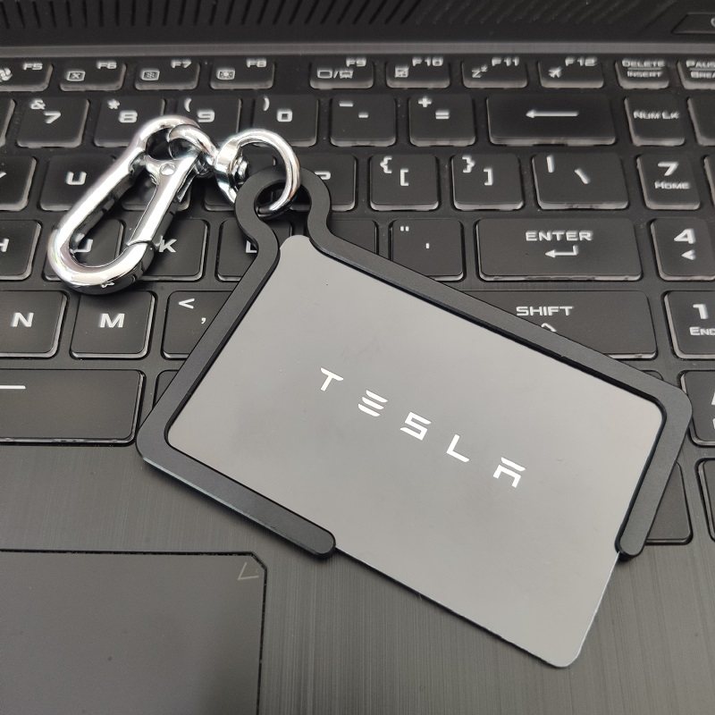 钥匙卡包包钥匙卡片卡套新款金属model3特斯拉tesla擦车巾