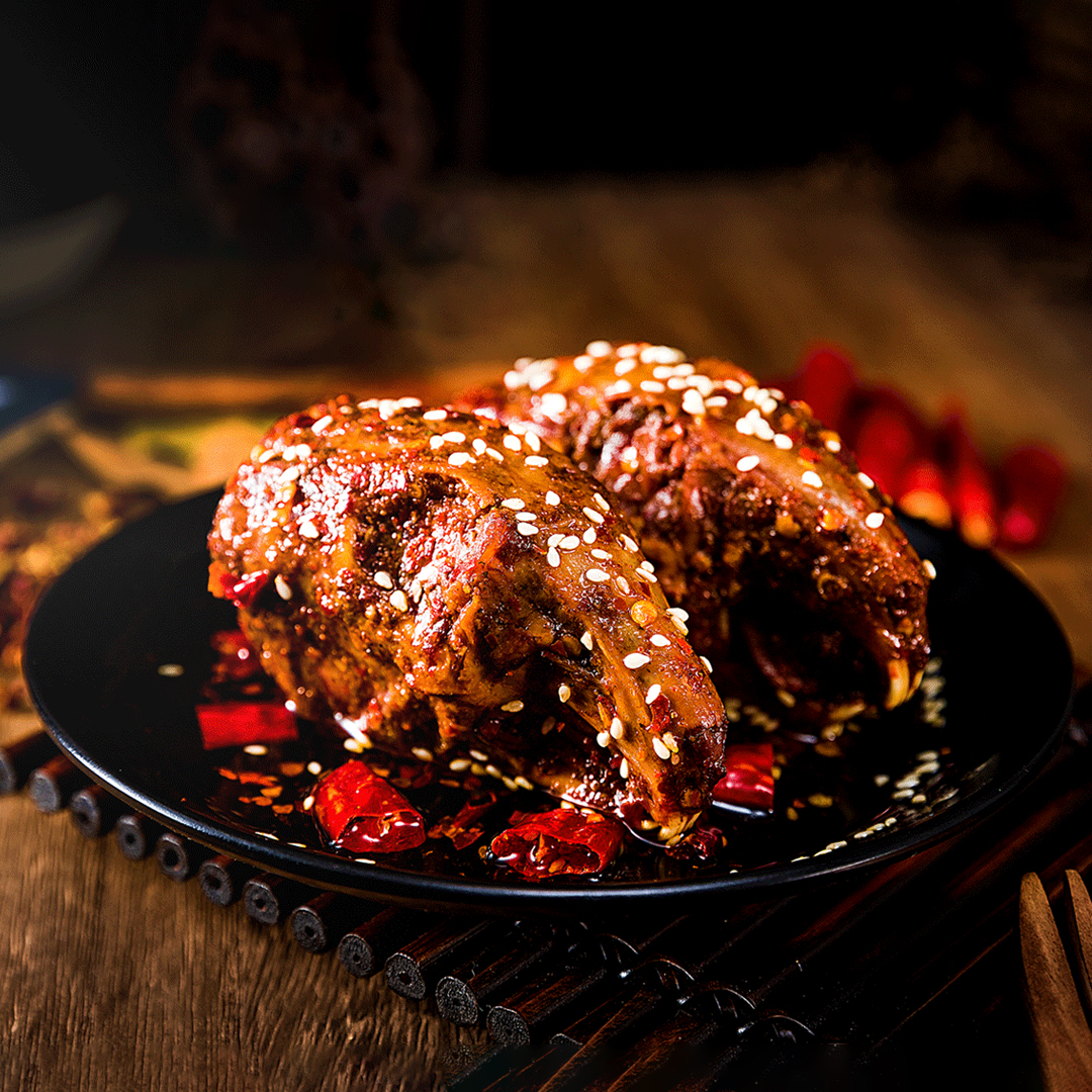 自贡特色冷吃麻辣兔头四川特产卤味零食小吃兔肉干