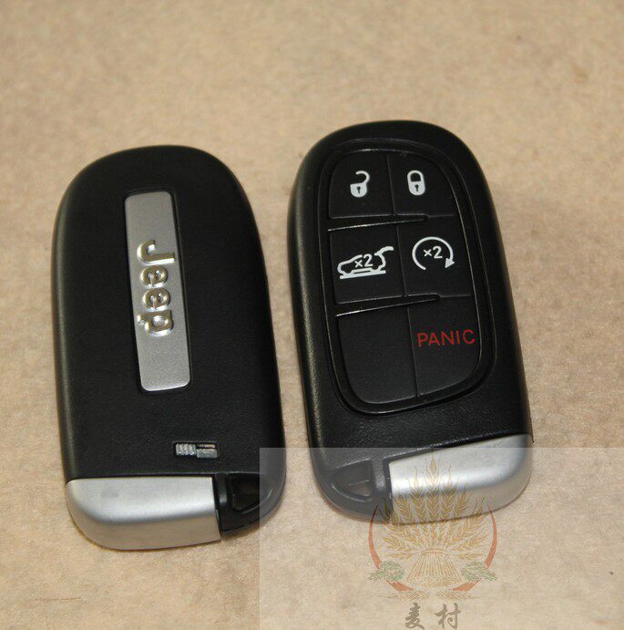 吉普自由光智能卡 带防盗芯片 带遥控 机械钥匙 智能5键遥控钥匙_7折