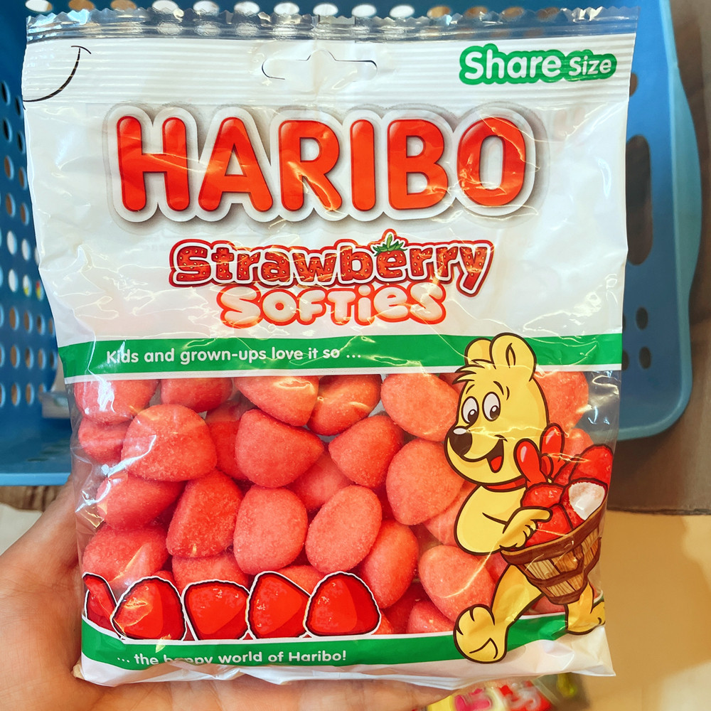 haribo热带水果条包水果酸味混合德国软糖棉花糖哈瑞宝糖果