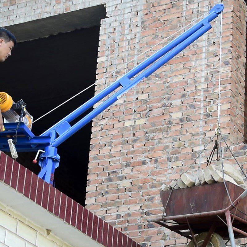 小型家用吊机提升机建筑装修吊机电动220v吊粮吊车吊砖室外吊运机