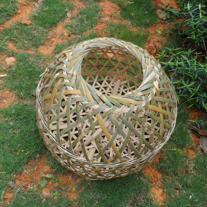 竹编家禽鸡笼农家乐农庄饭店餐馆摆件摆设大厅竹编