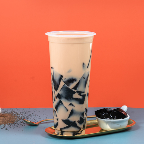 烧仙草粉烧仙草果冻14倍仙草冻粉黑凉粉甜品店台式奶茶店原料500g