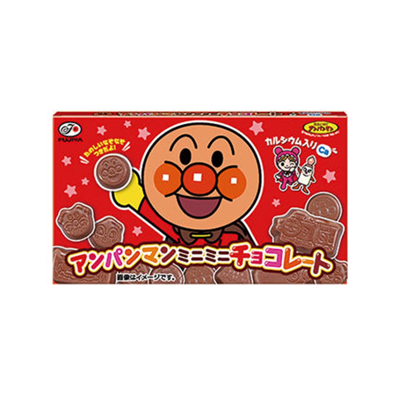 不二家面包超人奶油巧克力低糖日本进口零食卡通造型夹心巧克力