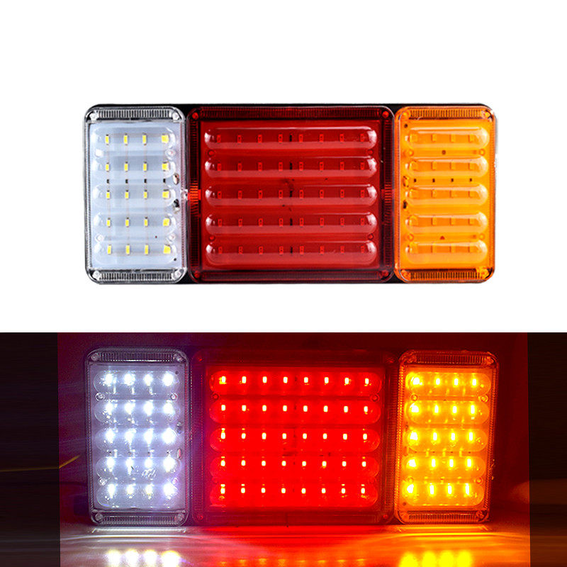 大货车后尾灯总成12v24v超亮led爆闪刹车灯农用车半挂车防追尾灯