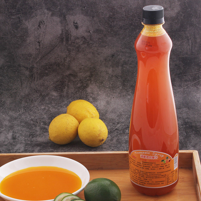 果汁德馨菠萝混合800ml热带综合水果浓缩饮品浓缩果蔬汁