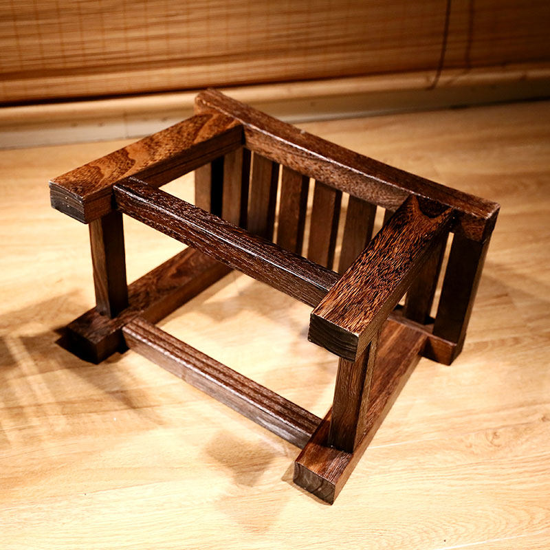 烧桐木马鞍凳中式实木矮凳家用换鞋凳客厅沙发茶几边成人儿童坐凳