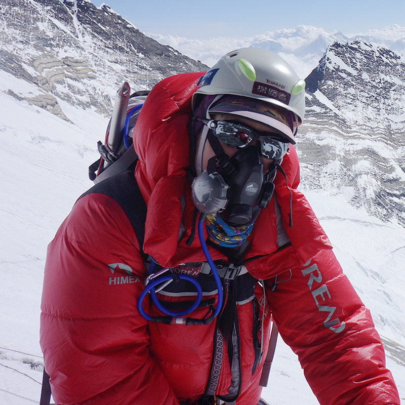 探路者极地保暖防寒himex连体攀登海拔羽绒服高海拔羽绒衣