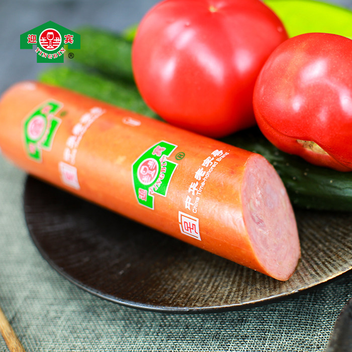 天津二厂迎宾老火腿约600g天津特产老味道大香肠酱货中华老字号