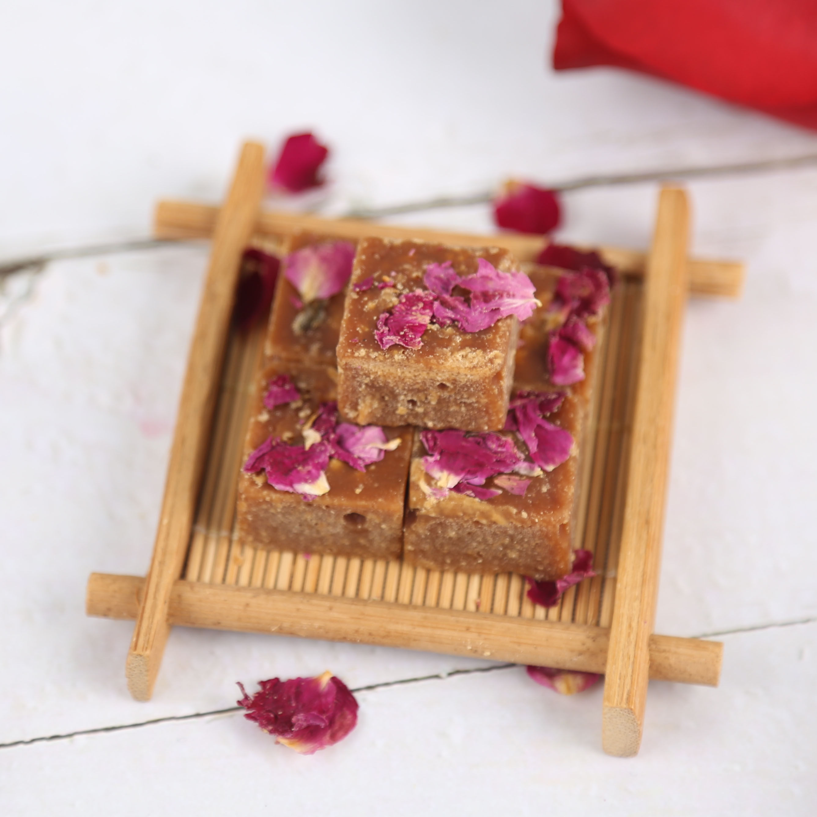 百年蔗古法红糖块手工玫瑰方糖学生大姨妈土红糖黑糖情人节礼物