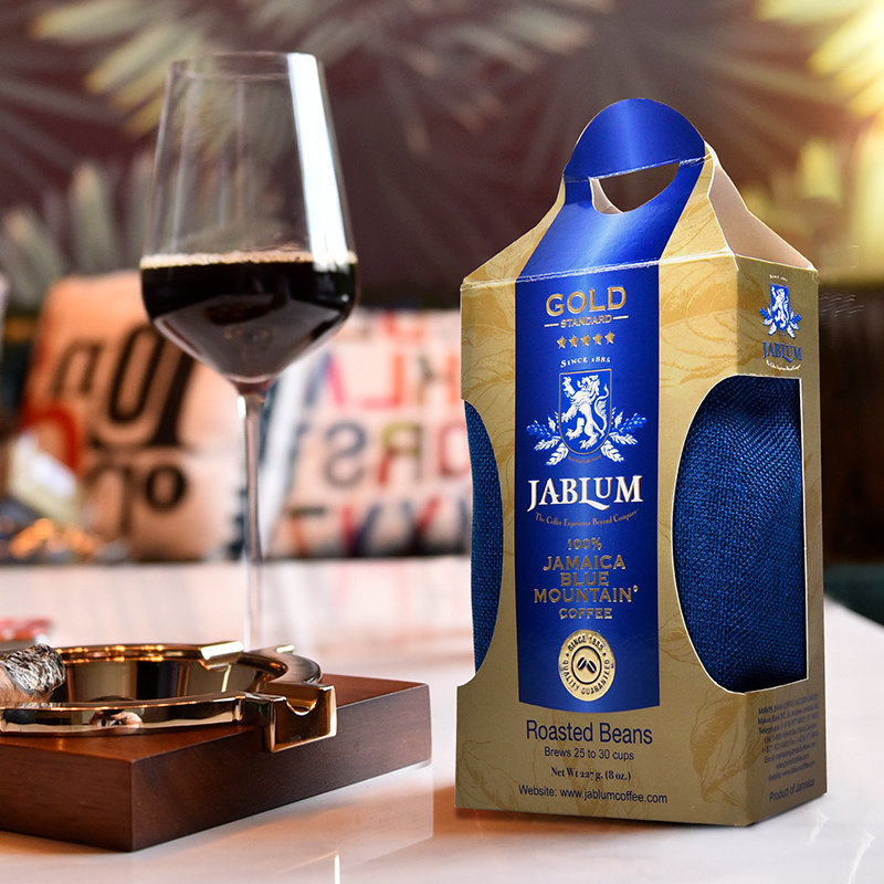 牙买加原装进口jablum金装蓝山咖啡豆227g/8oz 现磨精品纯黑咖啡