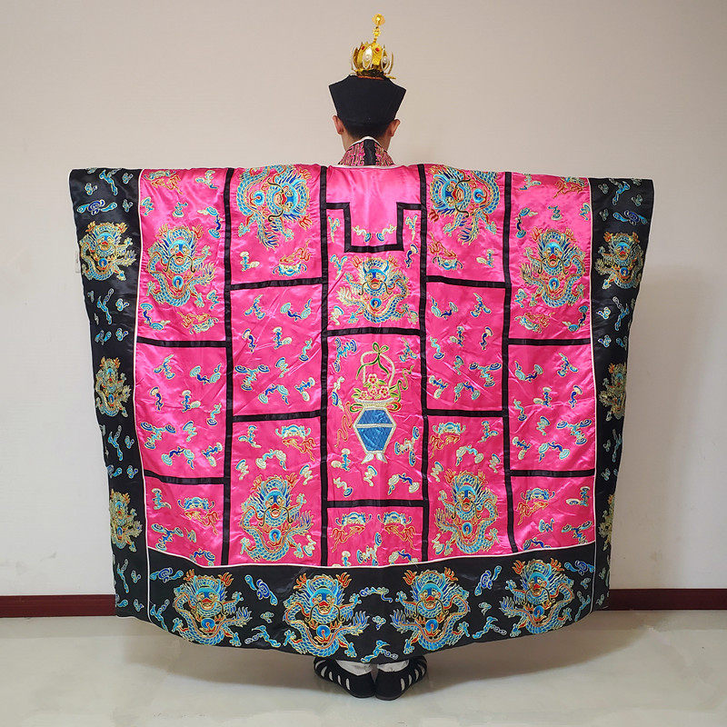 法衣道教五龙金线刺绣道袍法袍道衣黑白粉色汉服