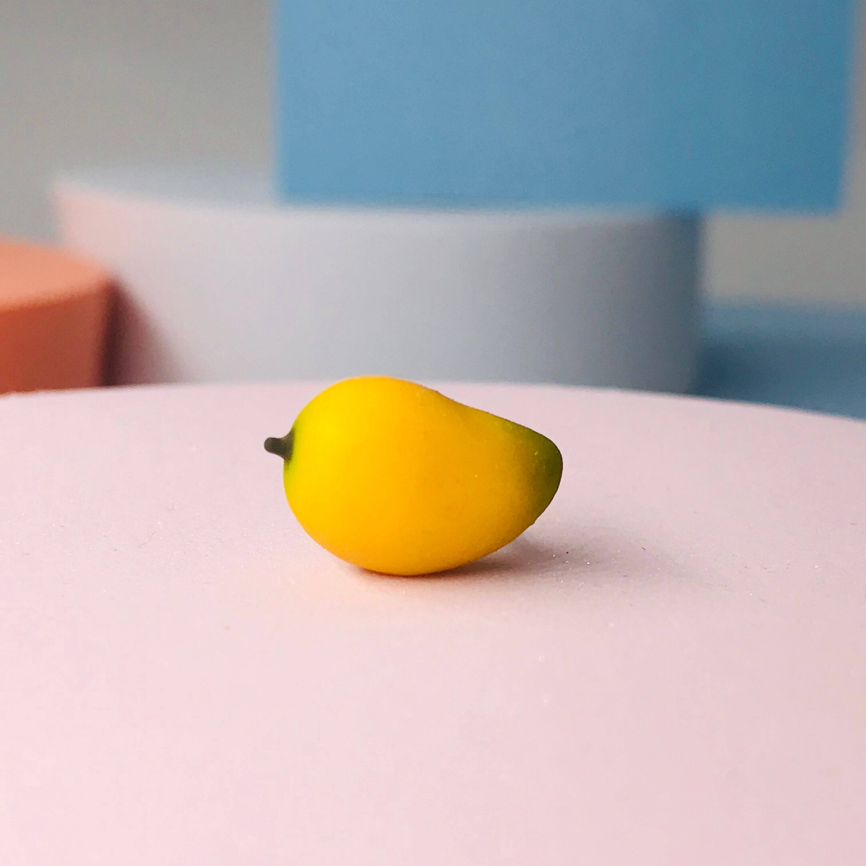 耳钉喵可手工手工制制作芒果清新百搭学生显白耳环