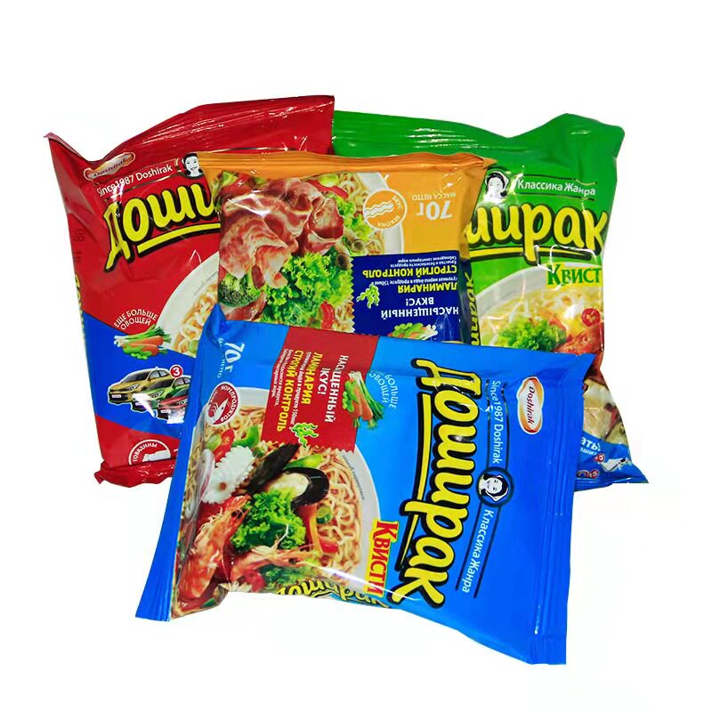 泡面俄罗斯进口达什拉克70g袋装速食方便面应急冲泡方便面