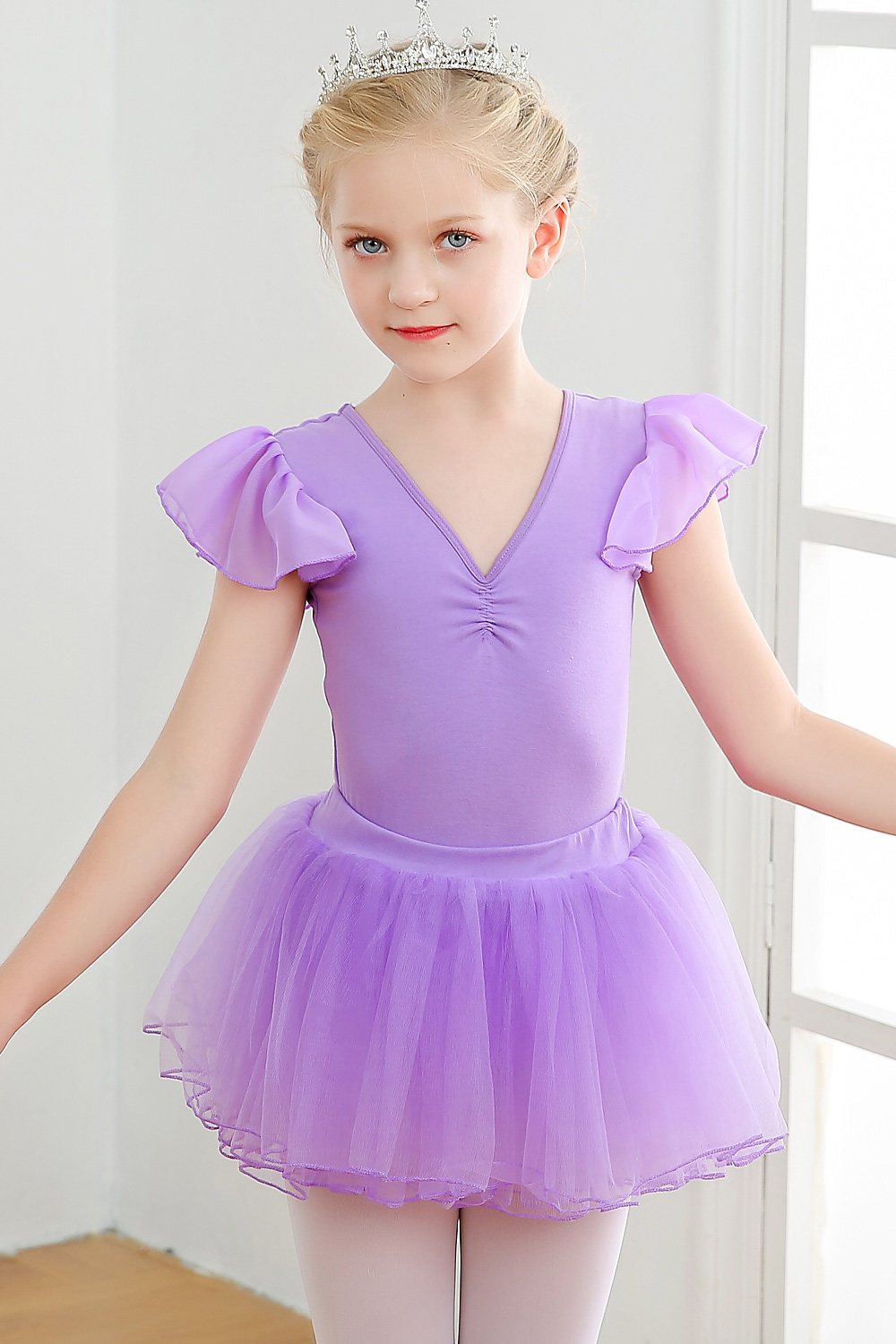 儿童舞蹈套装练功女童春夏季短袖少儿芭蕾舞形体儿童演出服