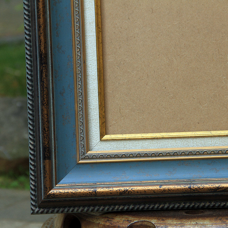 装裱美式油画画框实木相框外框相片配框婚纱照相框