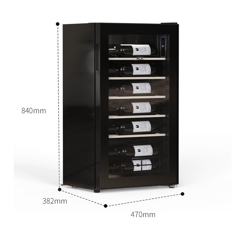 hck哈士奇62s红酒酒柜17瓶恒温家用嵌入式纤薄酒柜