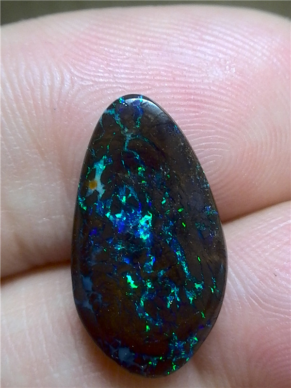 欧泊澳大利亚绿彩母岩裸石a216脉石吊坠胸针澳宝珠宝奇石