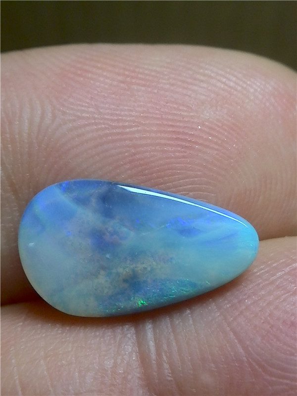 欧泊澳大利亚篮彩母岩水晶裸石c185吊坠水滴形澳珠宝奇石