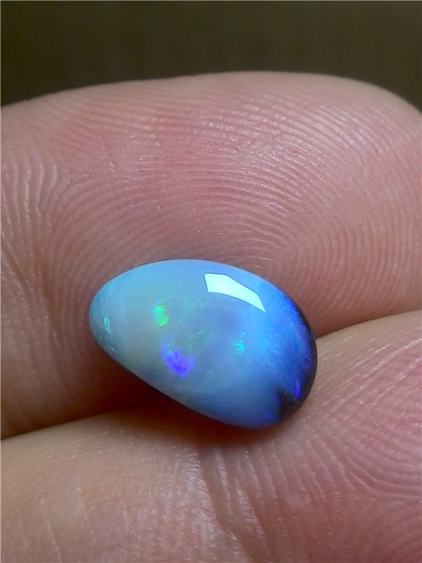 欧泊澳大利亚绿彩高亮母岩裸石c167戒面澳宝宝石珠宝奇石