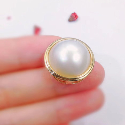 唐秋珠宝金镶马珍珠胸针吊坠用款胸饰