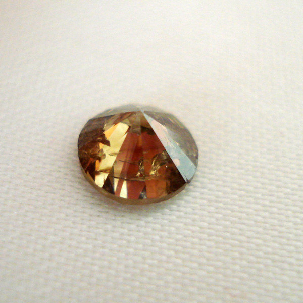 唐秋特价大钻77分天然钻石裸石褐色彩钻定制其他