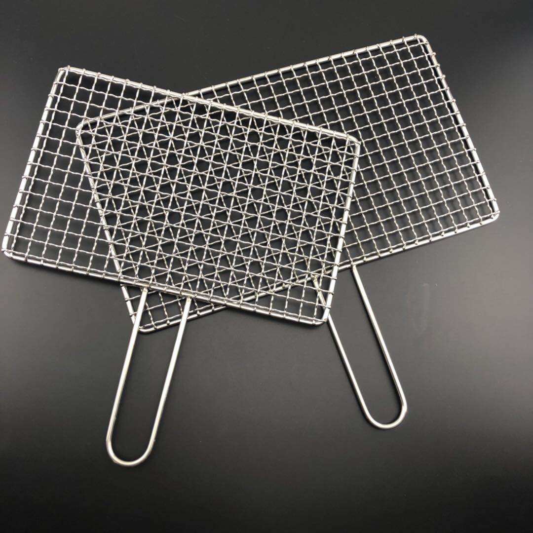 不锈钢烧烤网架烤肉拍子网格网片铁网帘子加粗烧烤网