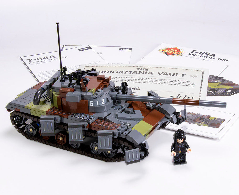 brickmaniat64坦克苏联冷战军事积木益智模型玩具其他手工制作