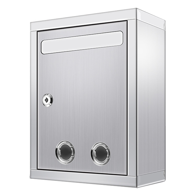 大号不锈钢防水意见箱举报箱家用信报箱挂墙带锁可爱意见箱