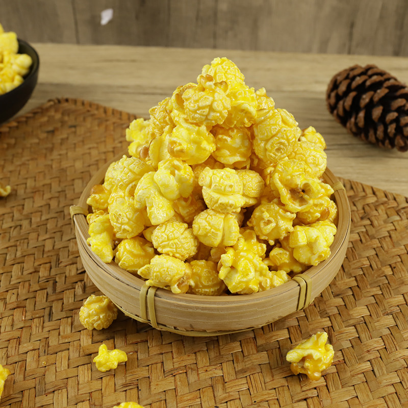热烈球形爆米花袋装21kgx2件包美式奶油芝麻焦糖膨化食品