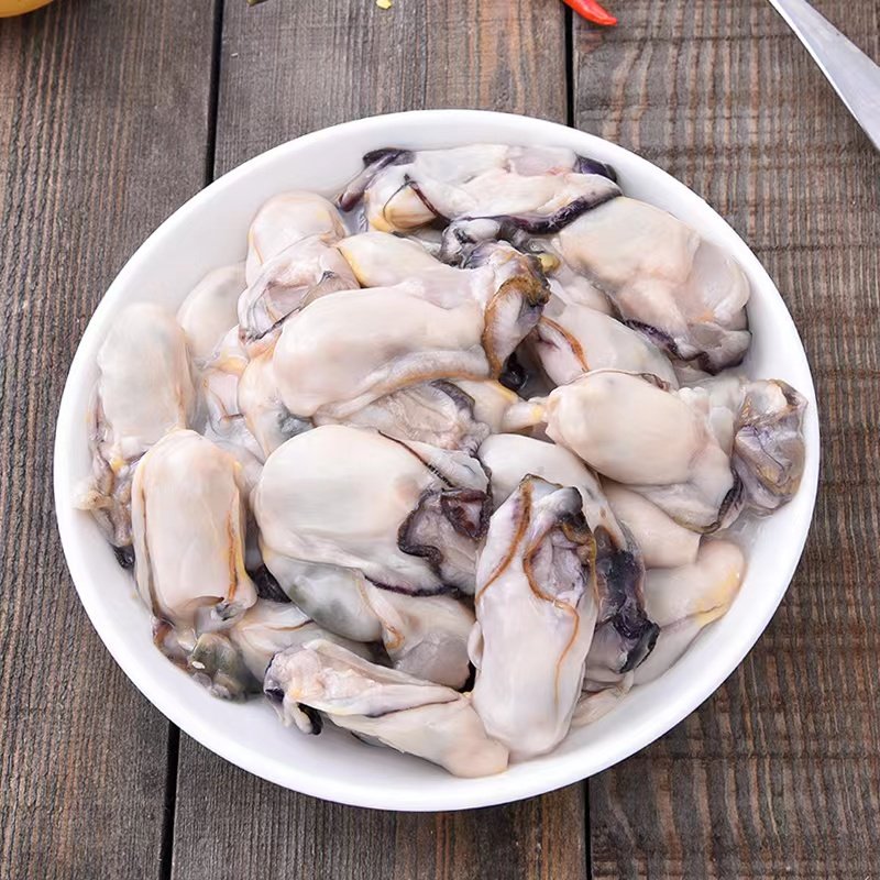 鲜活当天现剥生蚝肉冷冻速冻新鲜牡蛎肉海蛎肉去壳纯蚝肉海鲜水产