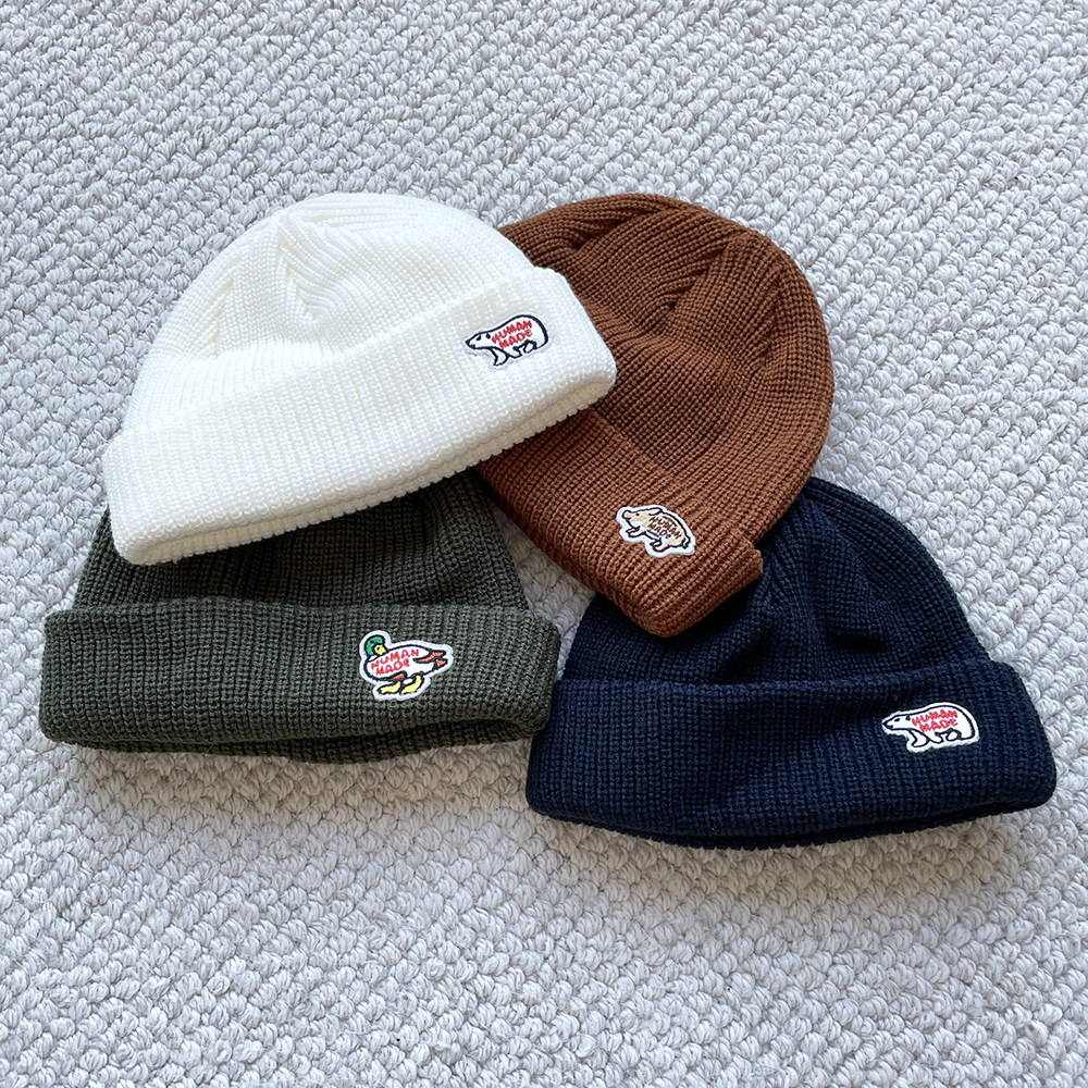 nigohumanmade20aw新款针织鸭子小猪北极熊男女帽子