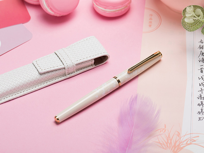钢笔女士专用百乐钢笔ladywhite14k金尖钢笔礼盒百乐笔限量版樱花