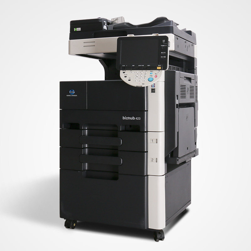 双皇冠柯美黑白bh283 363/bh423数码立式a3打印激光机a3复印机