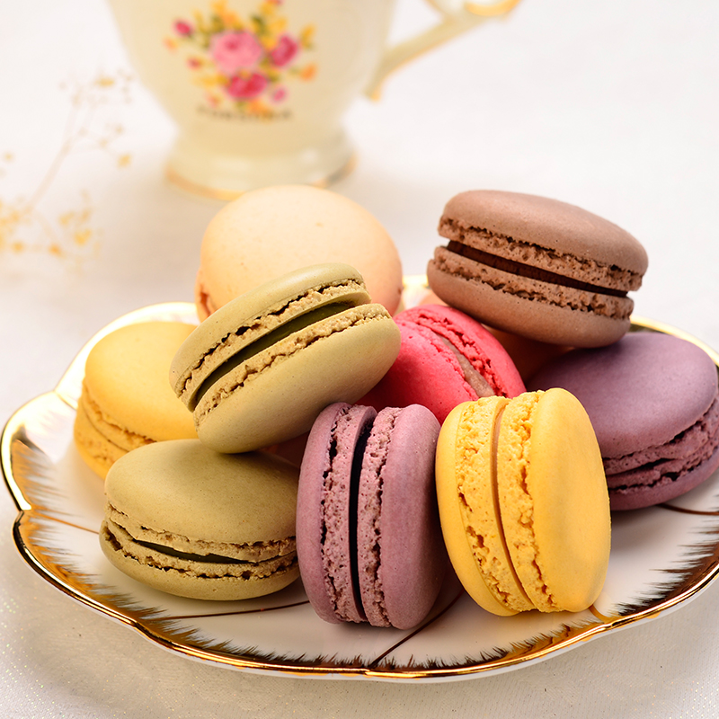 回味马卡龙甜点甜品24枚礼盒盒装糕点点心小蛋糕传统西式糕点