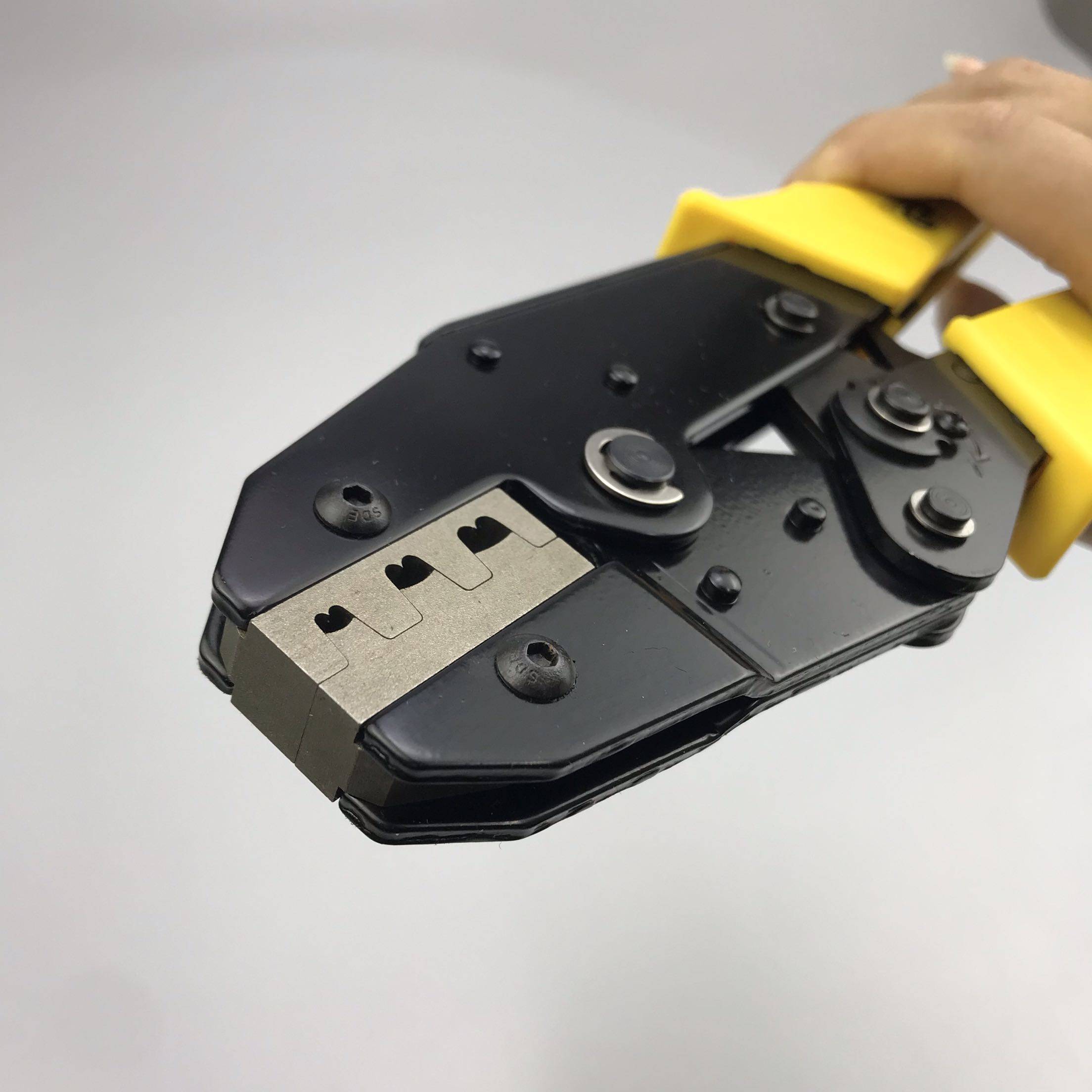 mc4光伏压线铜扣线扣扣压接钳摩托车汽车接线端子压线钳