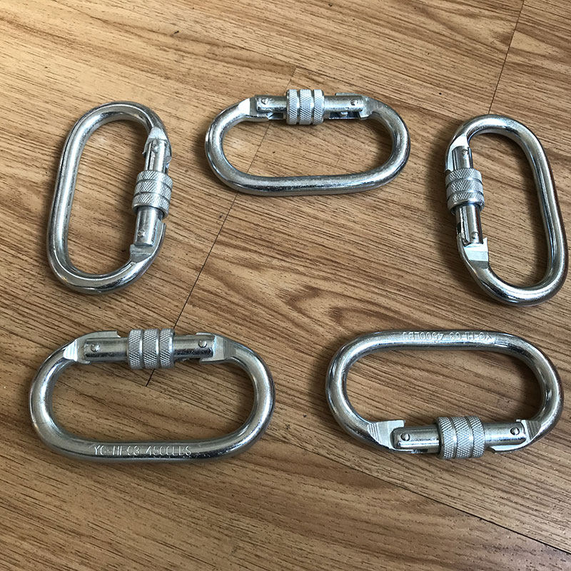 弹簧登山探洞速降专业挂扣锁快扣主安全主锁锁具