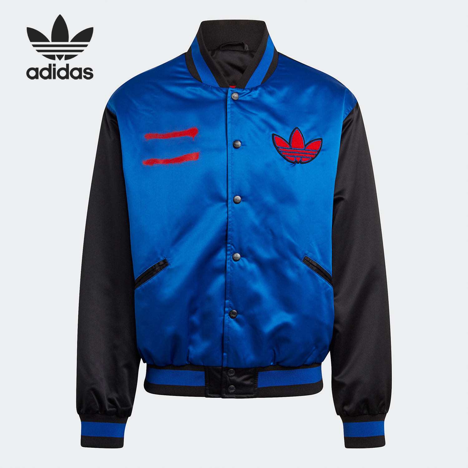 adidas阿迪达斯正品三叶草rundmc联名男子休闲棒球gn5931运动茄克