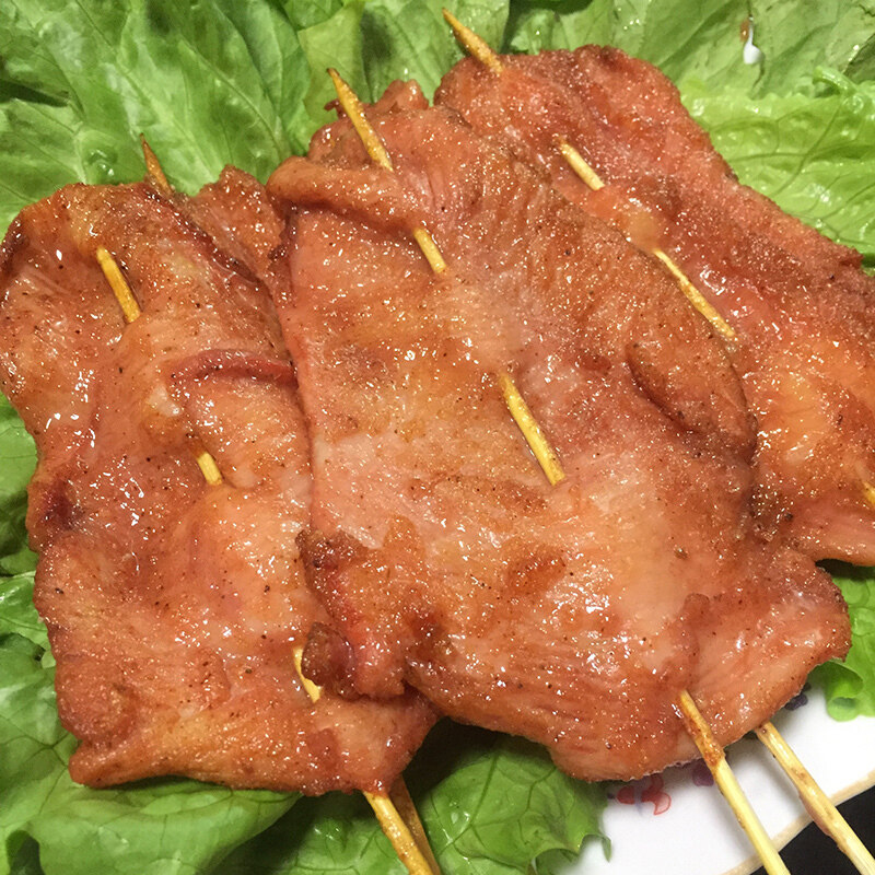 鸡肉里脊肉片25串900g手抓铁板油炸小吃半成品鸡肉丸