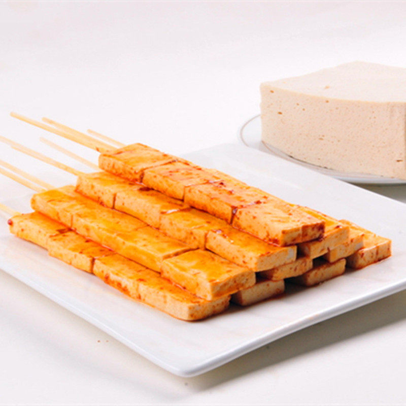 豆腐30串油炸豆制品烧烤食材半成品冻干豆腐干