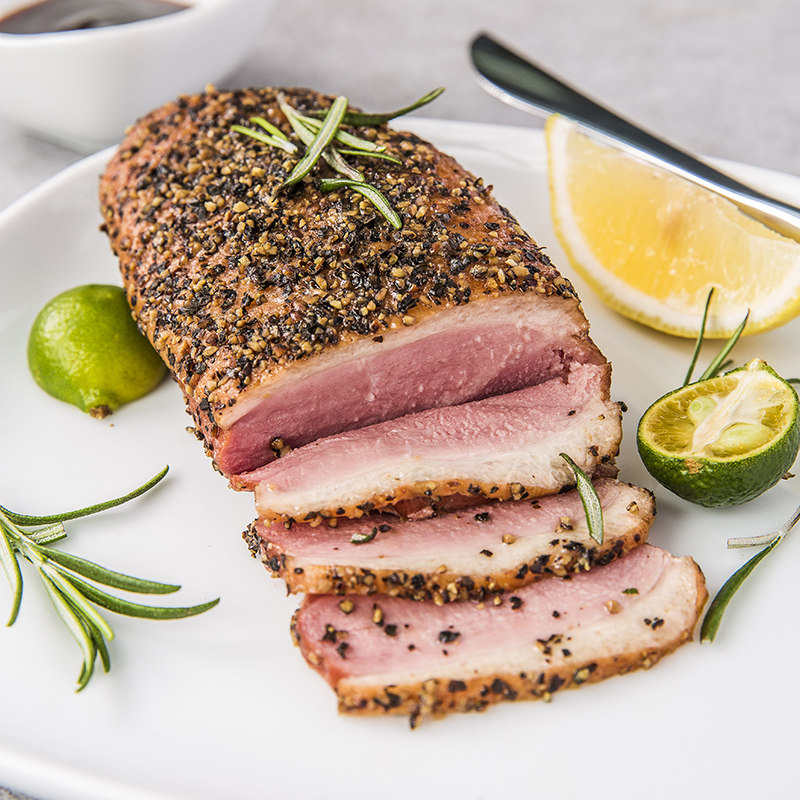 华英黑胡椒鸭胸540g冷冻鸭脯加热即食鸭肉熟食鸭肉