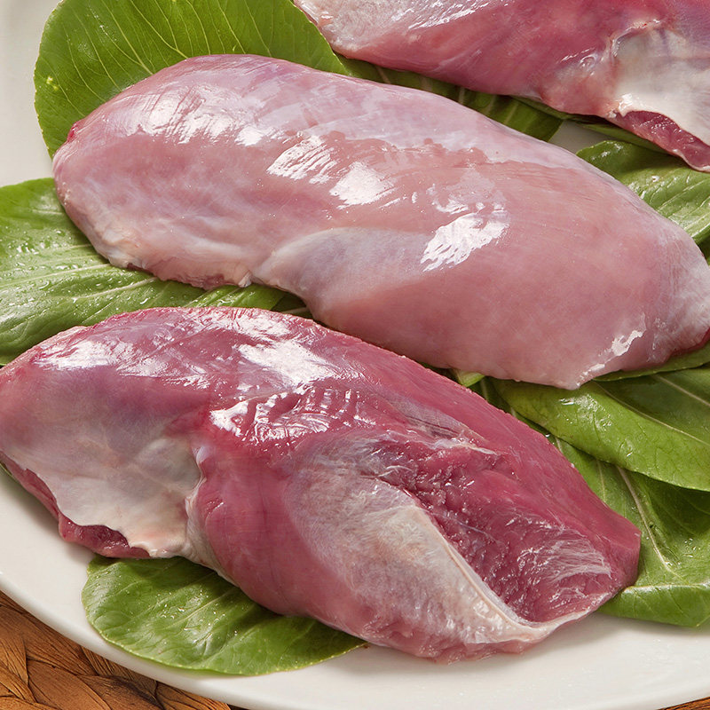 华英食品旗舰店鸭胸肉生鲜1.5kg新鲜冷冻去皮鸭胸脯肉生鸭肉冰冻