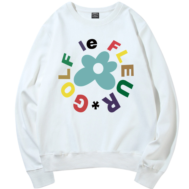 正确版本golfwang小花联名名卫情侣装男女冬季卫衣