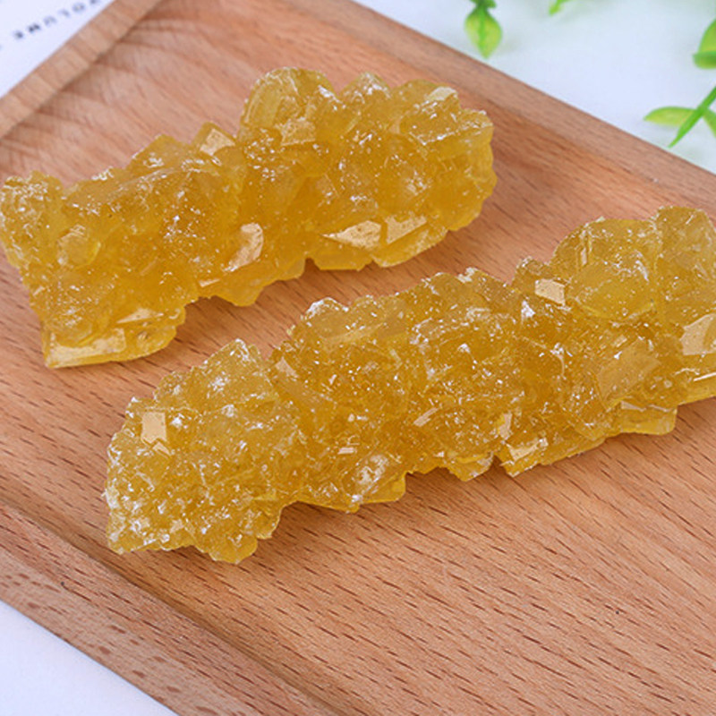 新疆特色手工古法老冰糖黄冰糖多晶冰糖大块冰糖蜂蜜冰糖500克