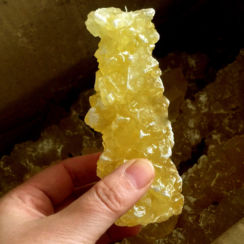 新疆特色手工古法老冰糖黄冰糖多晶冰糖大块冰糖蜂蜜冰糖500克