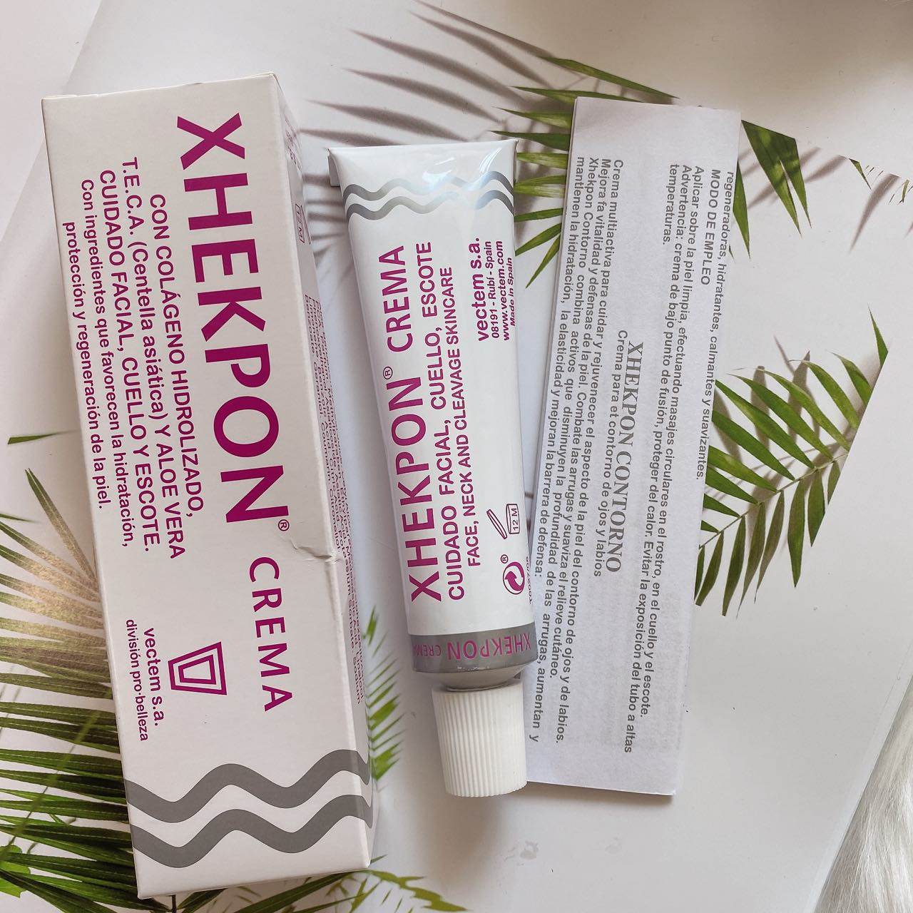 西班牙xhekpon颈霜紧致颈纹神器颈纹霜颈脖美颈膜淡化细纹40ml