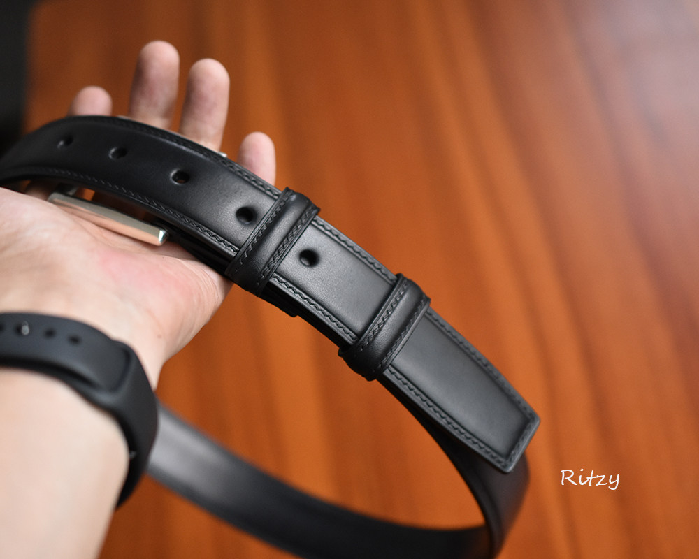 ritzy手工皮具睿作马具皮纯银扣手皮带私人定制腰带