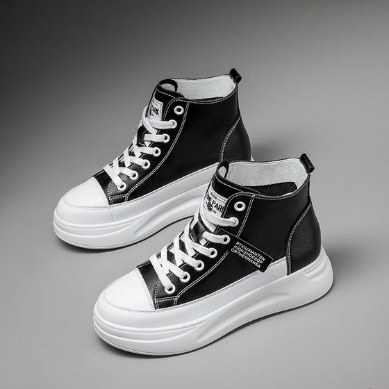 Ferry small white shoes female Gao Gang 2022 spring and autumn new versatile movement helps to increase the explosion ins in the thick bottom Ferry small white shoes female Gao Gang 2022 spring and autumn new versatile movement helps to increase the explosion ins in the thick bottom
