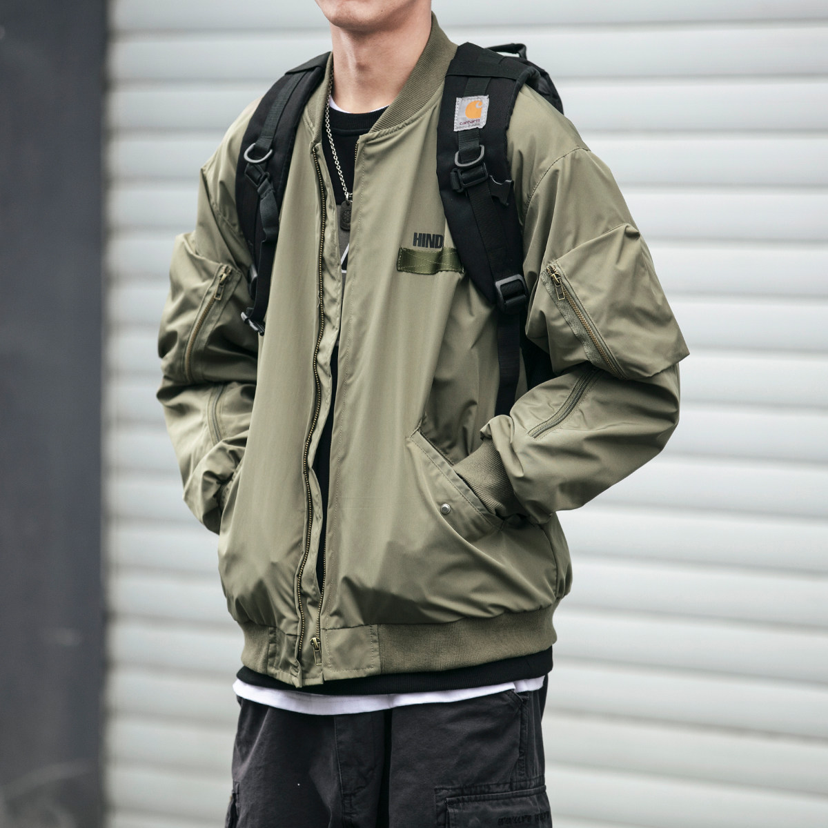 美式复古ma1飞行员夹克男潮潮牌街头嘻哈bf夹克